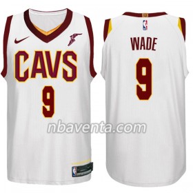Camiseta Hombre Cleveland Cavaliers Dwyane Wade 9 Nike 2017-18 Blanco Swingman